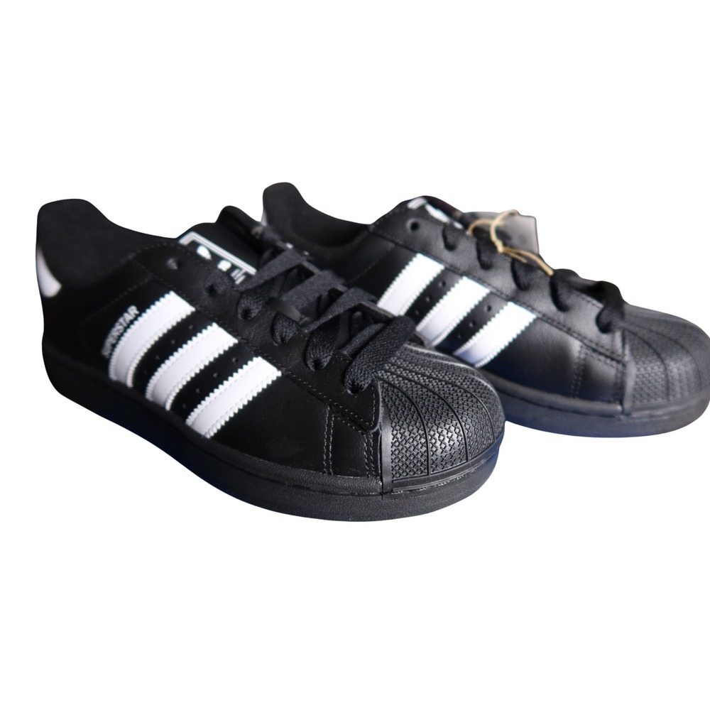 Adidas Superstar II J Black White Shell Toe Sneakers JH9977 Size 5.5Y NEW - Picture 4 of 9